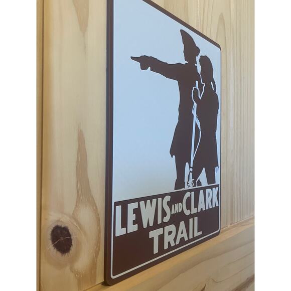 Lewis and Clark Trail Sign Road Hike Camp Travel Montana Idaho Washington Oregon - Picture 2 of 2